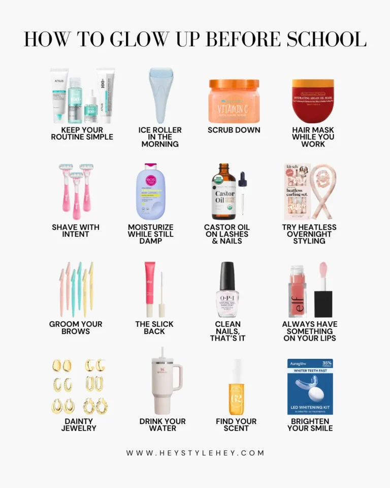 how to glow up before school