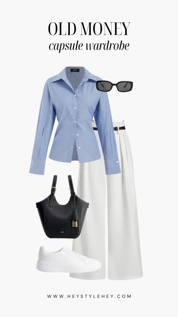 old money capsule wardrobe