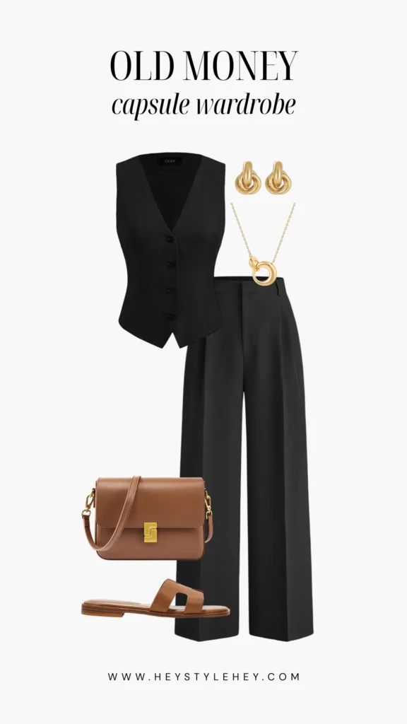 old money capsule wardrobe
