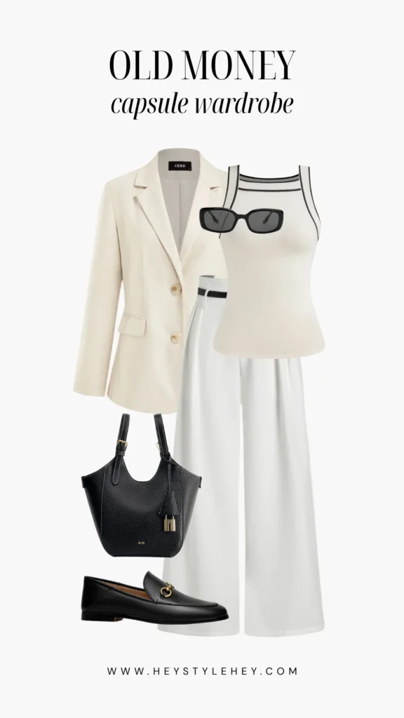 old money capsule wardrobe