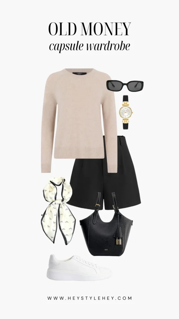 old money capsule wardrobe
