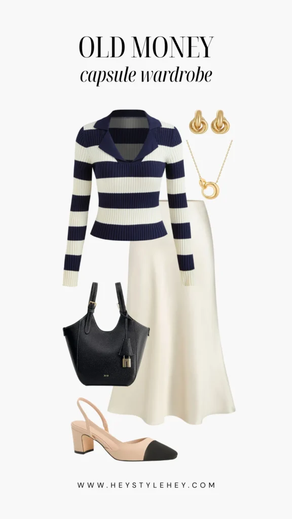 old money capsule wardrobe