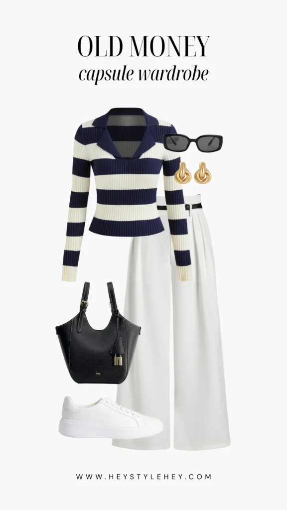 old money capsule wardrobe
