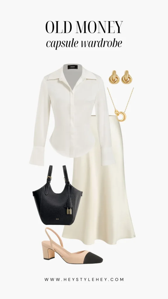 old money capsule wardrobe