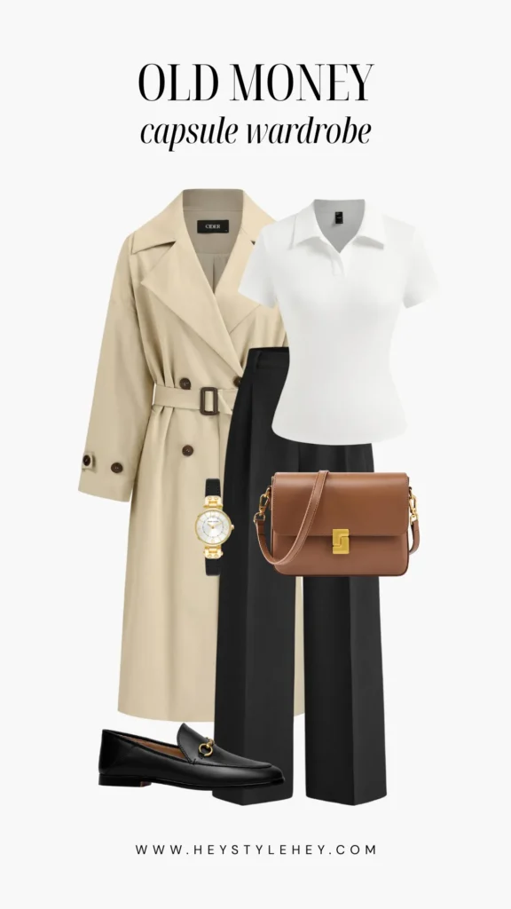 old money capsule wardrobe