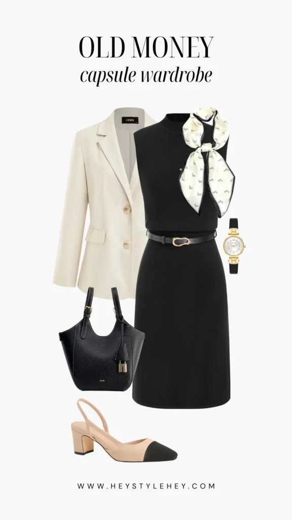 old money capsule wardrobe