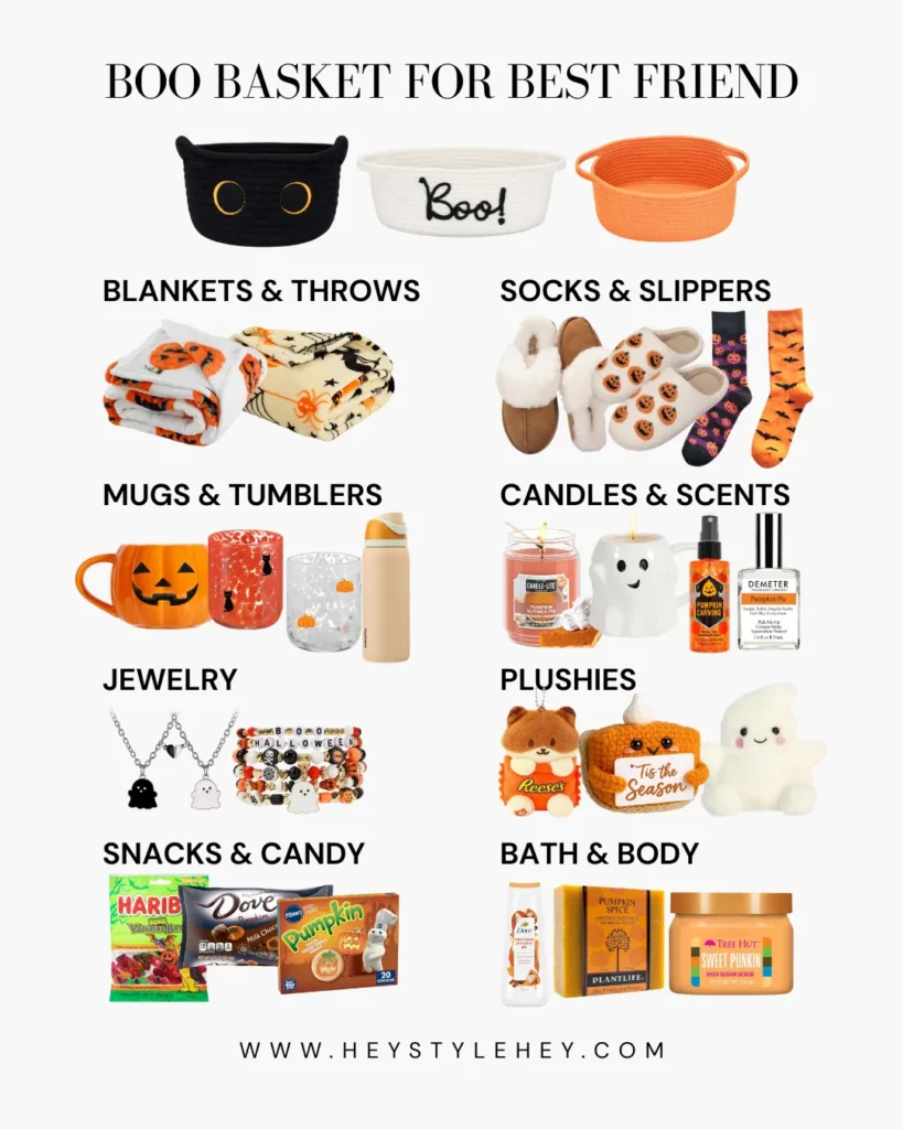 boo basket ideas for best friend