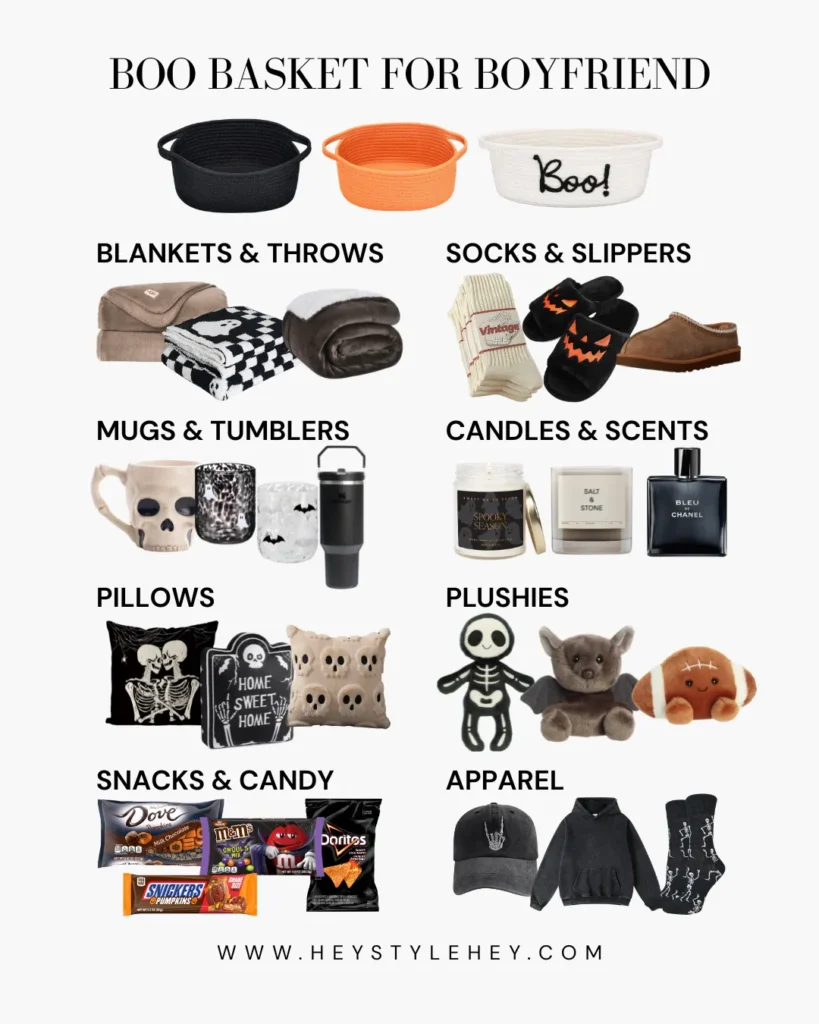 boo basket ideas for boyfriend