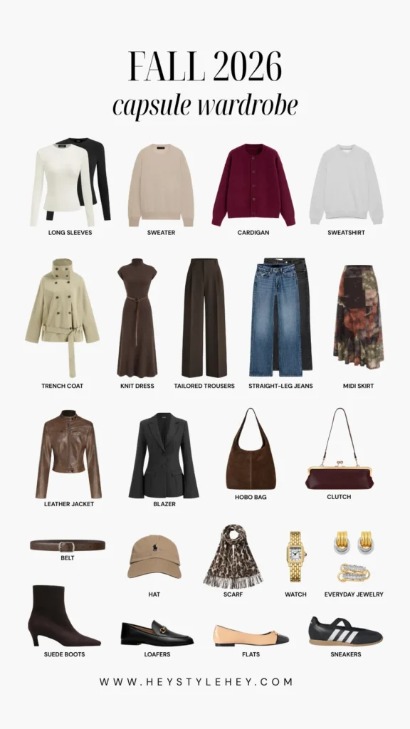 fall 2026 capsule wardrobe