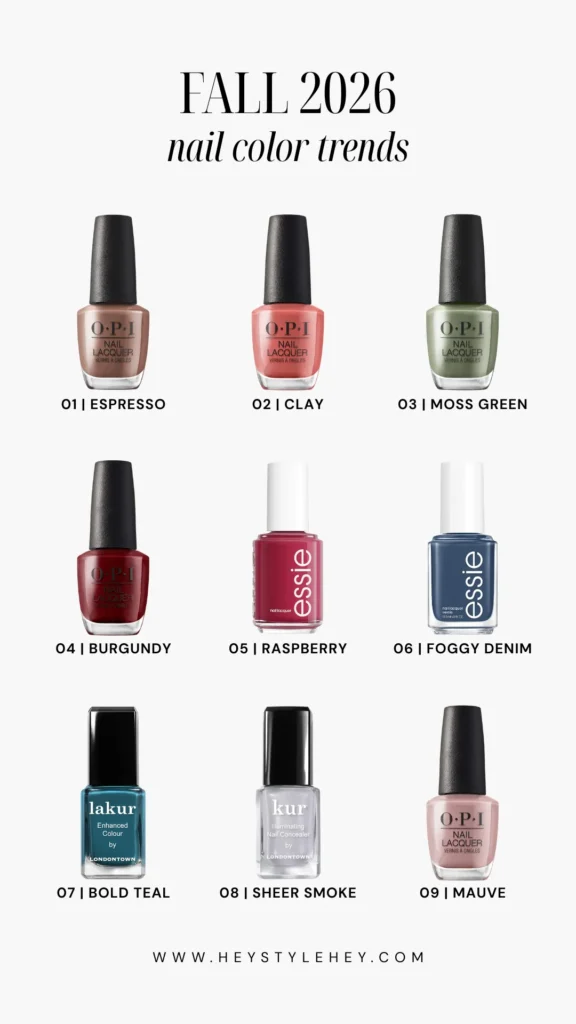 fall 2026 nail color trends