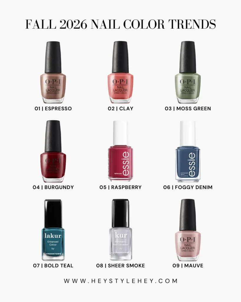 fall 2026 nail color trends