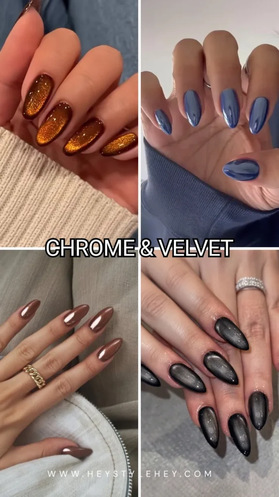 fall almond nails