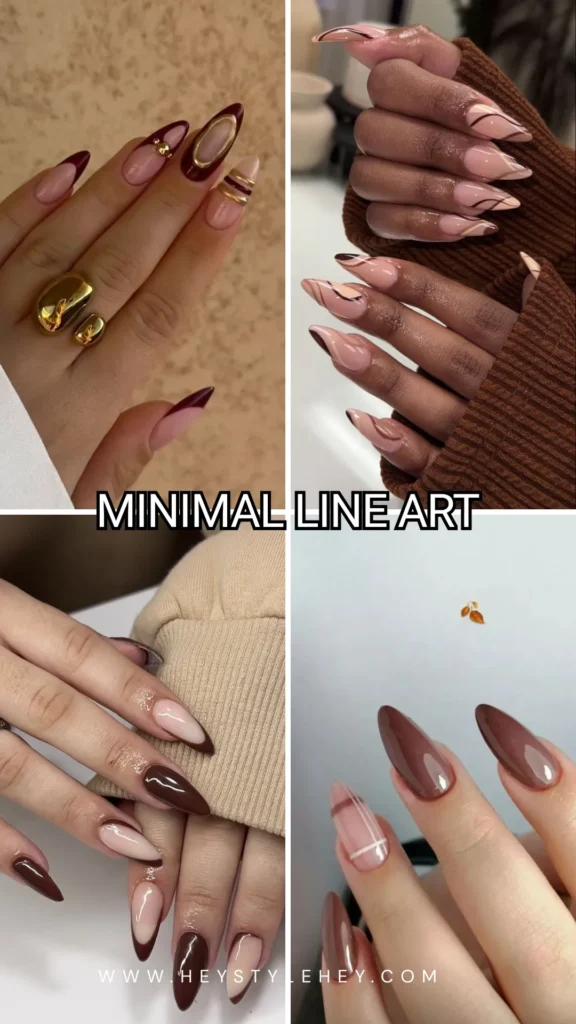 fall almond nails