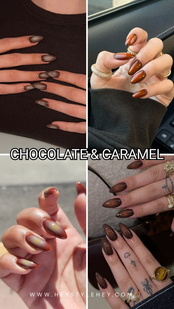 fall aura nails