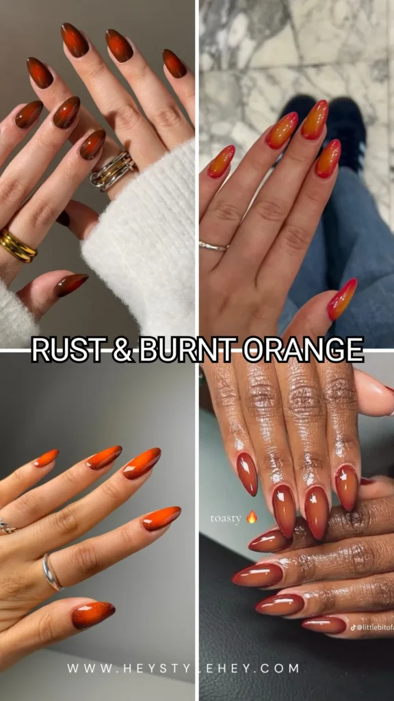 fall aura nails