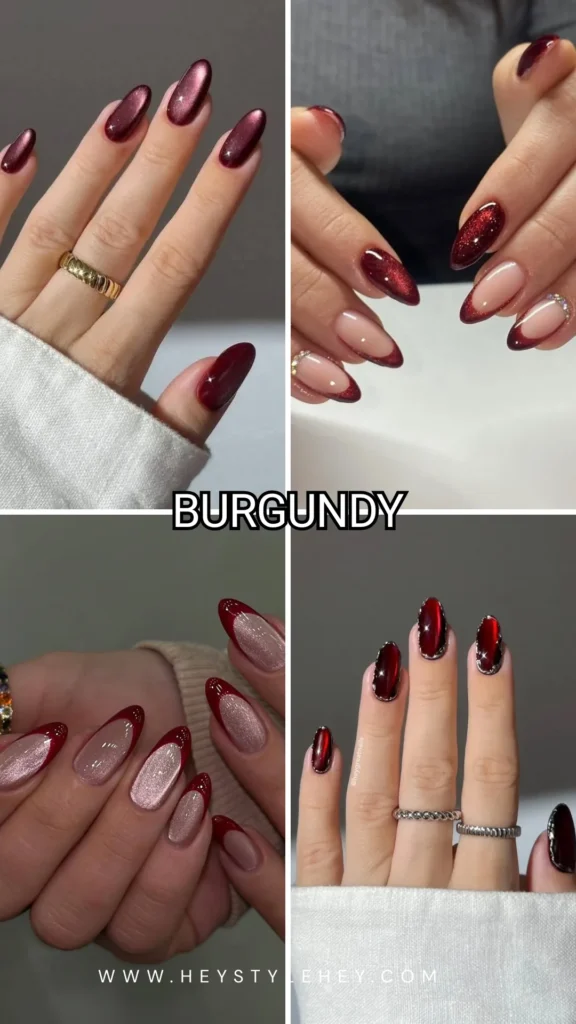 fall cat eye nails