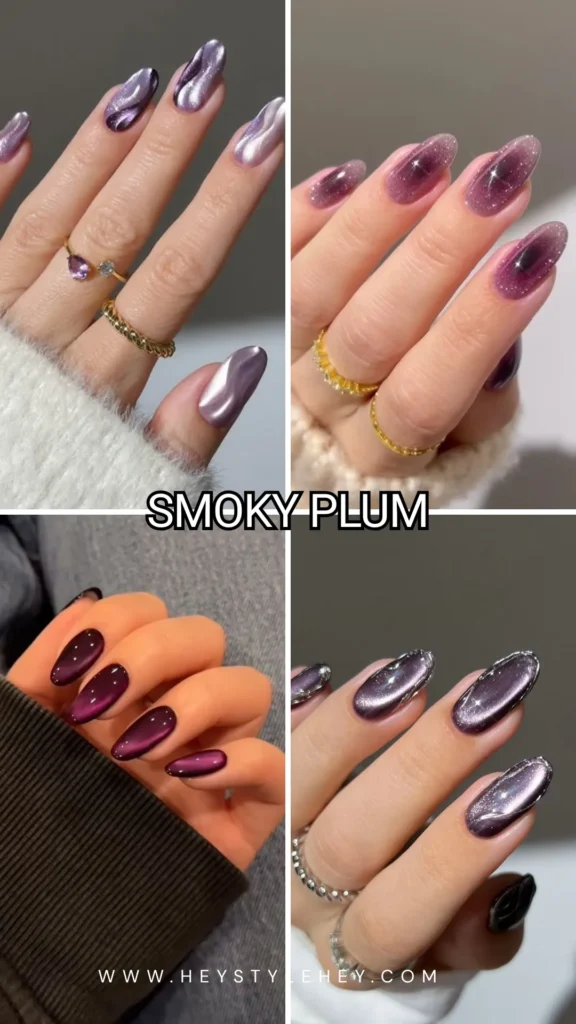 fall cat eye nails