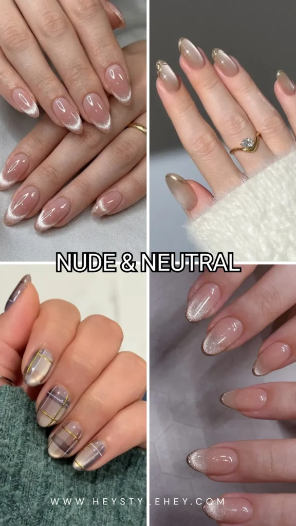 fall cat eye nails