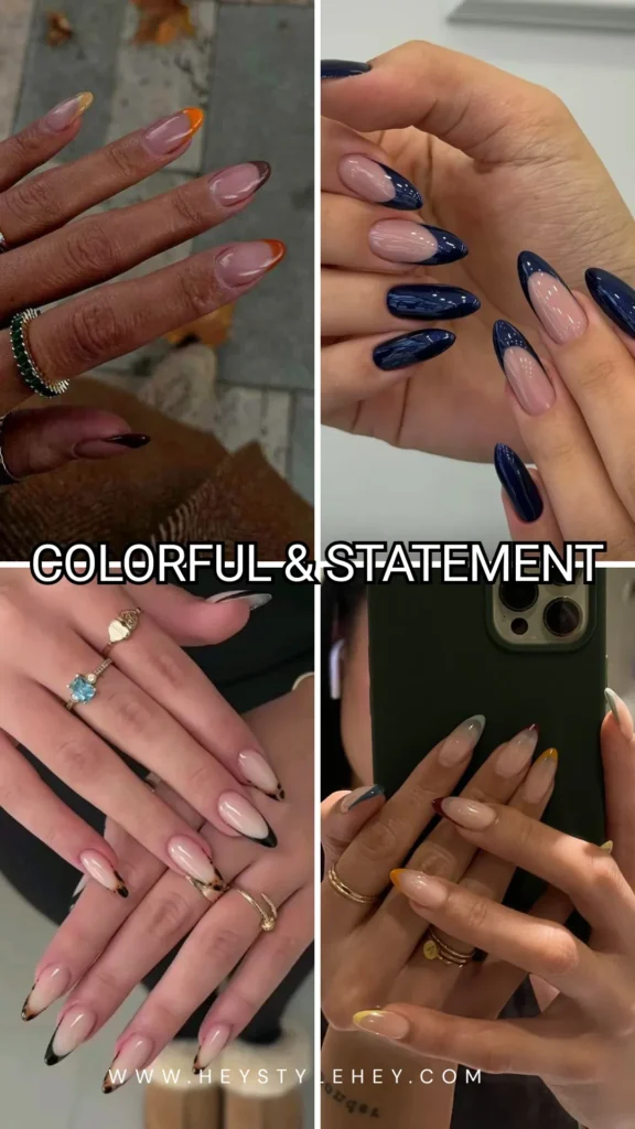 fall French tips