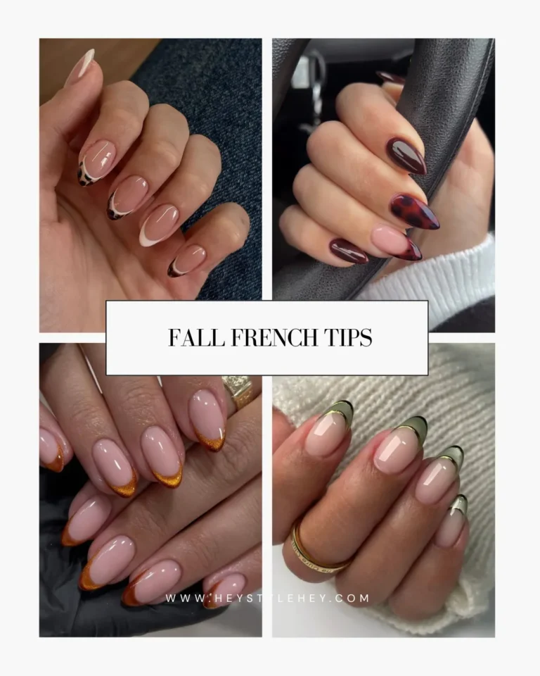 fall French tips