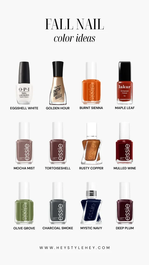 fall nail colors