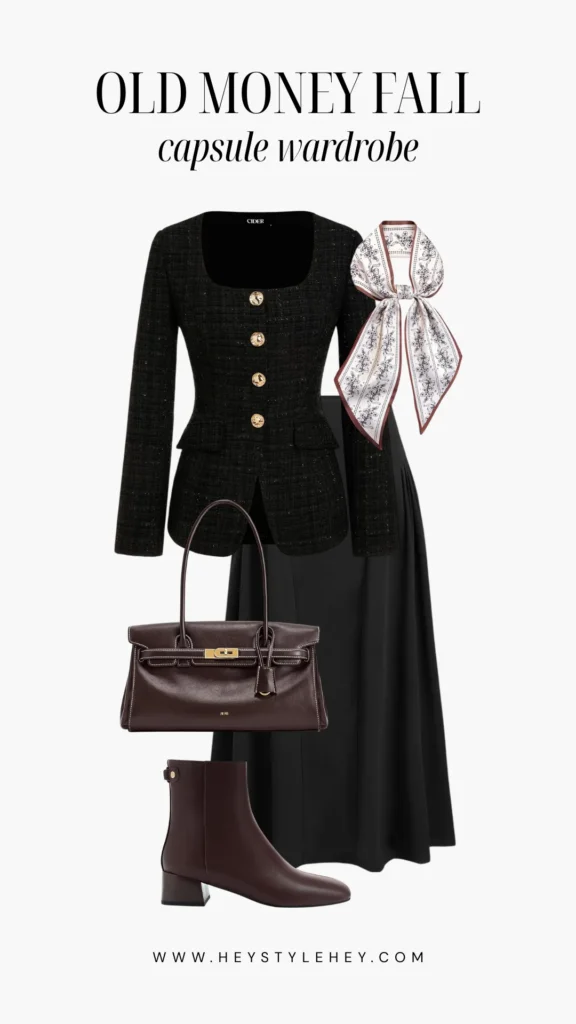 old money fall capsule wardrobe