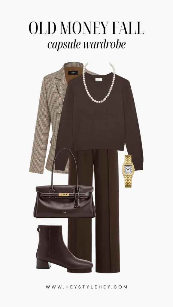 old money fall capsule wardrobe