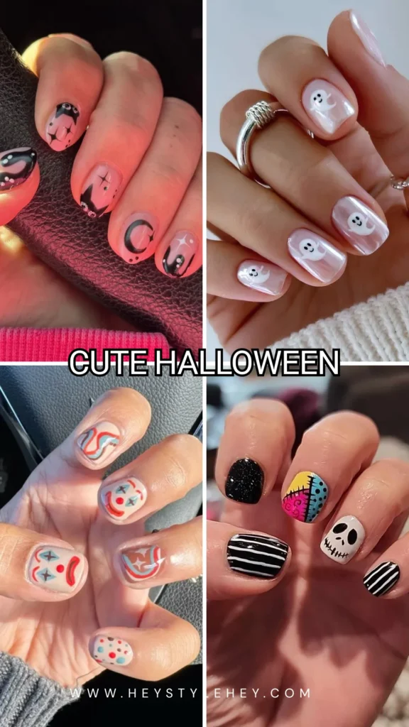short halloween nails