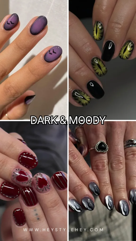 short halloween nails