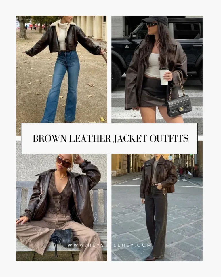 35+ Brown Leather Jacket Outfits That Actually Look Good in Real Life