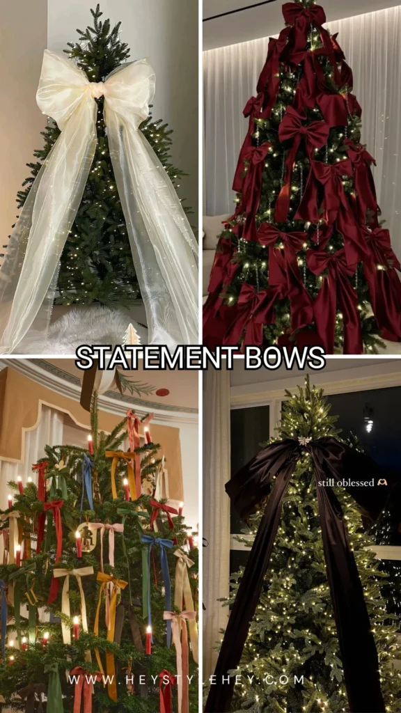 Christmas tree trends - statement bows