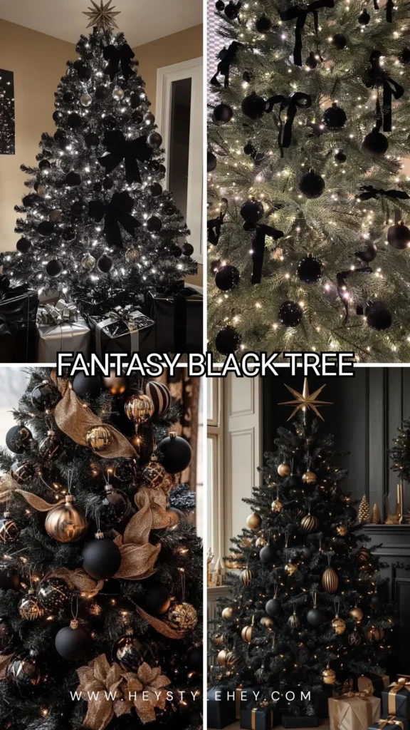Christmas tree trends - fantasy black