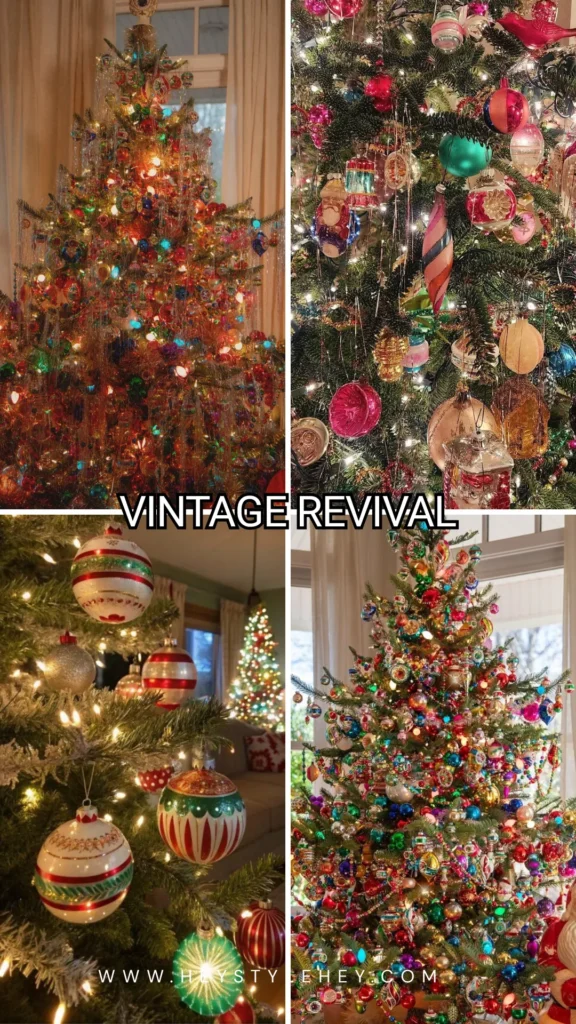 Christmas tree trends - vintage revival
