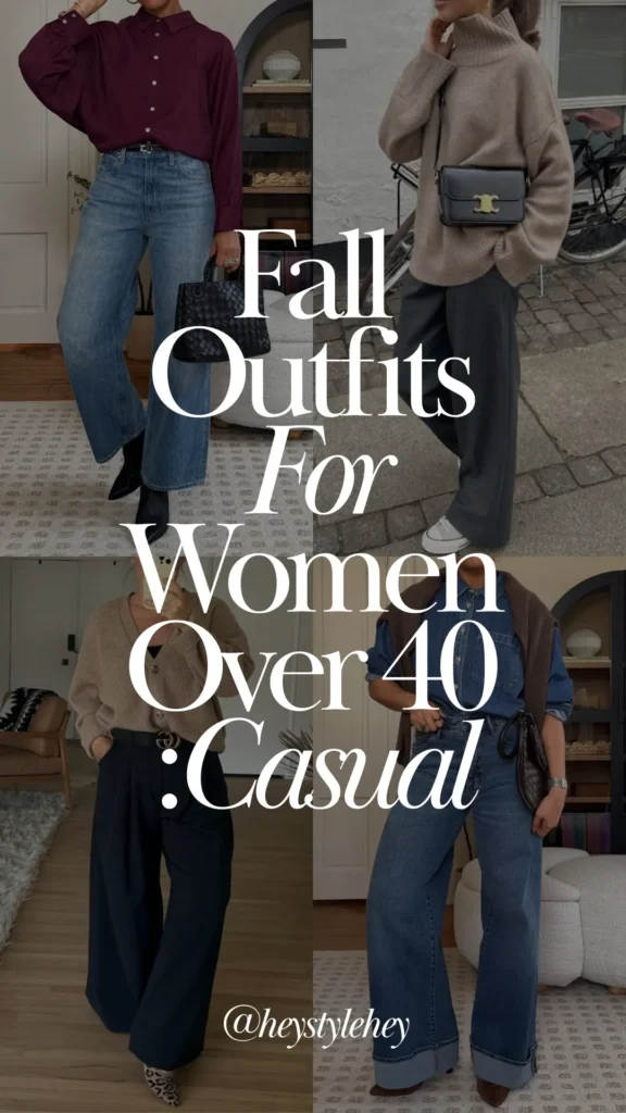fall outfits for women over 40: casual