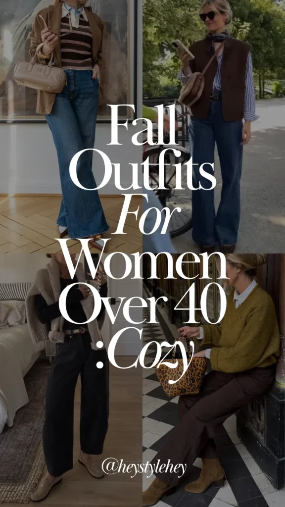 fall outfits for women over 40: cozy