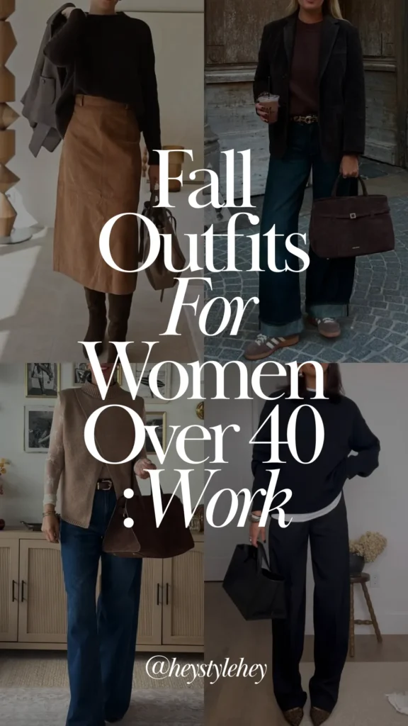 fall outfits for women over 40: work