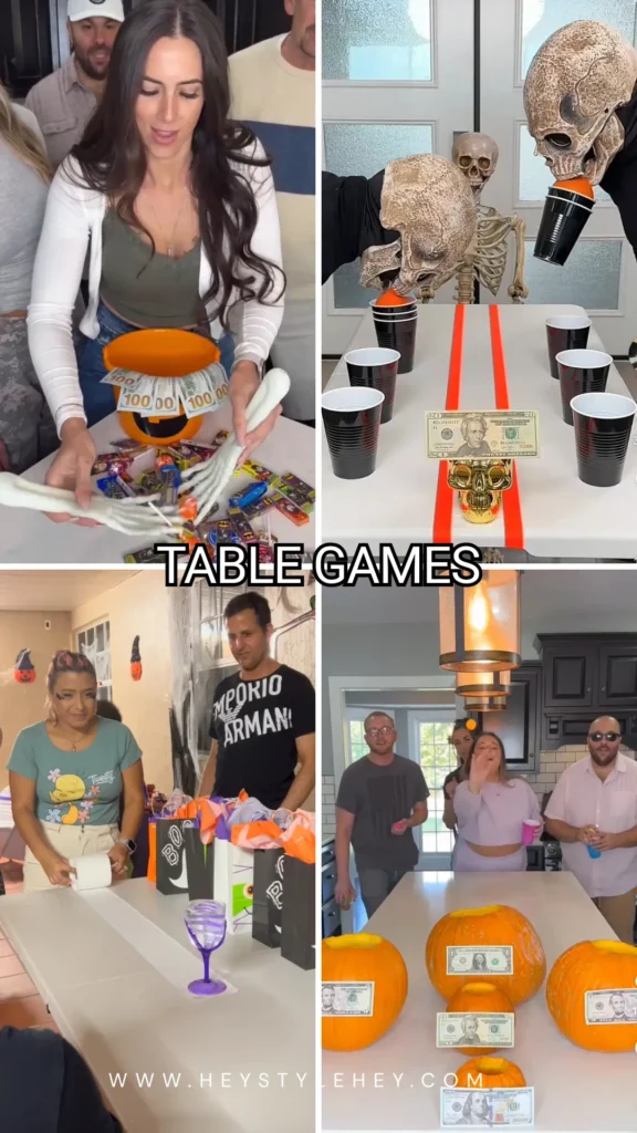 halloween party games for adults - table games