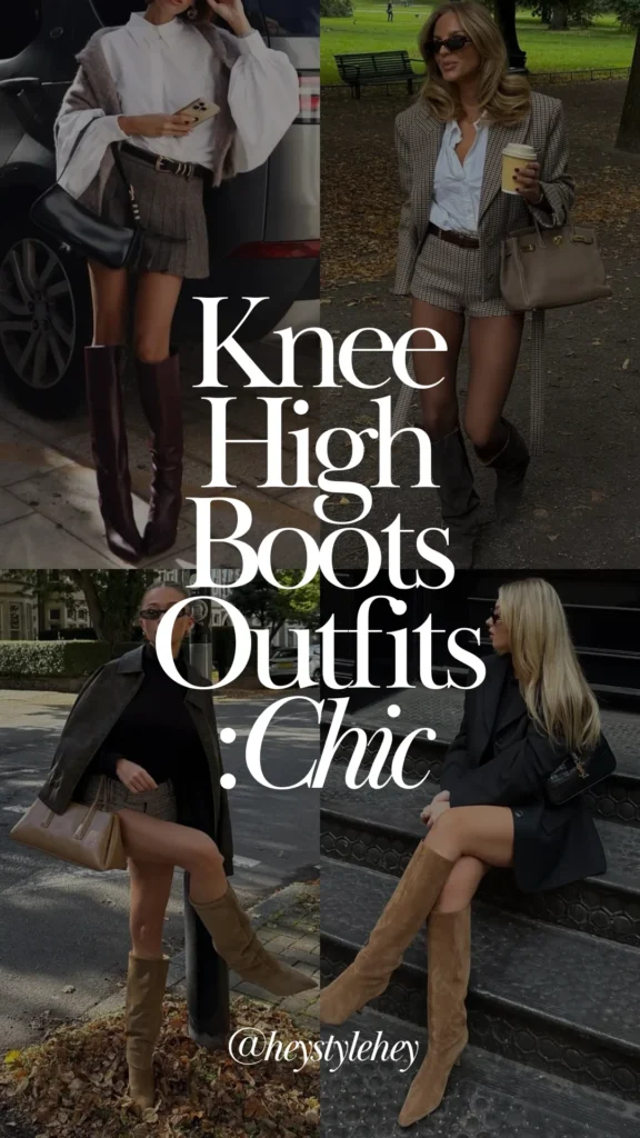 knee high boots outfits: chic