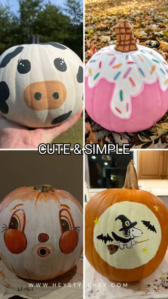pumpkin painting ideas - cute
