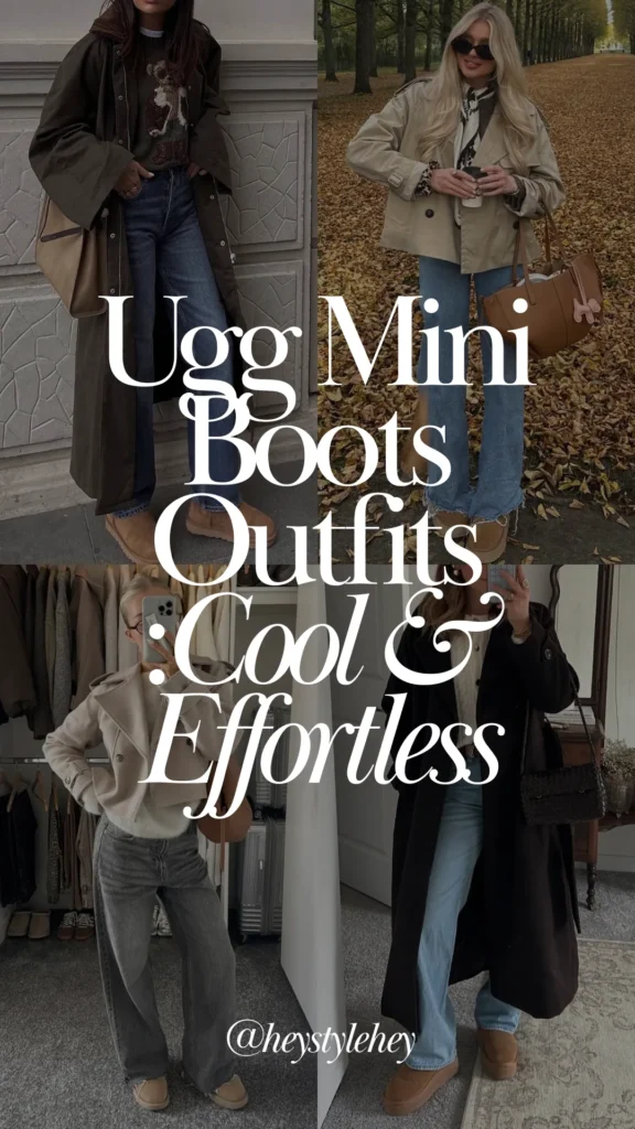 ugg mini boots outfits: cool