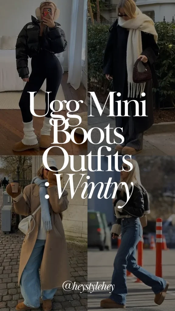 ugg mini boots outfits: wintry