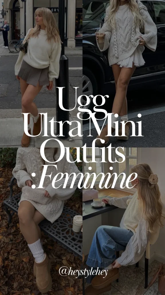 ugg ultra mini outfits: feminine