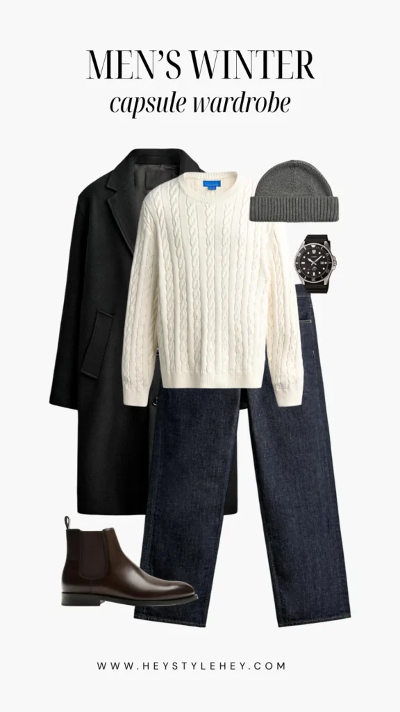 mens winter 2026 capsule wardrobe