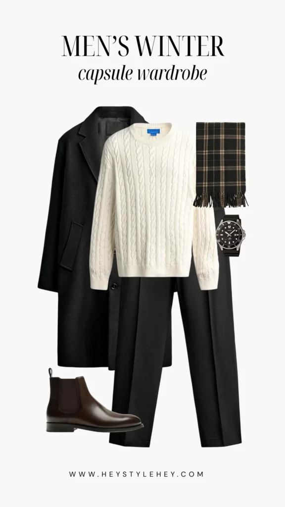 mens winter 2026 capsule wardrobe
