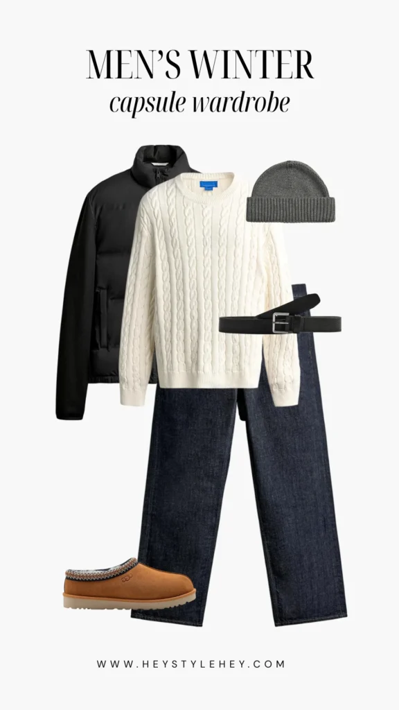 mens winter 2026 capsule wardrobe