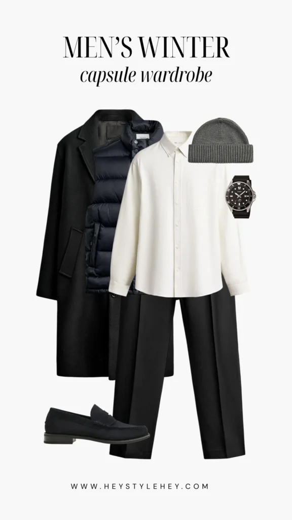mens winter 2026 capsule wardrobe