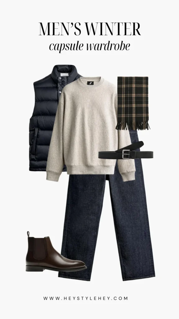 mens winter 2026 capsule wardrobe