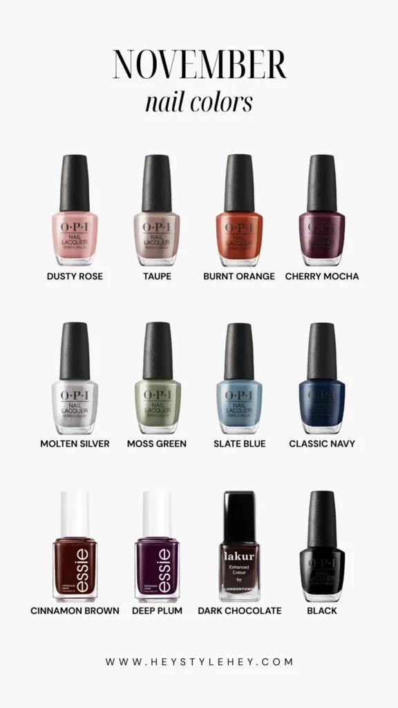 November nail colors