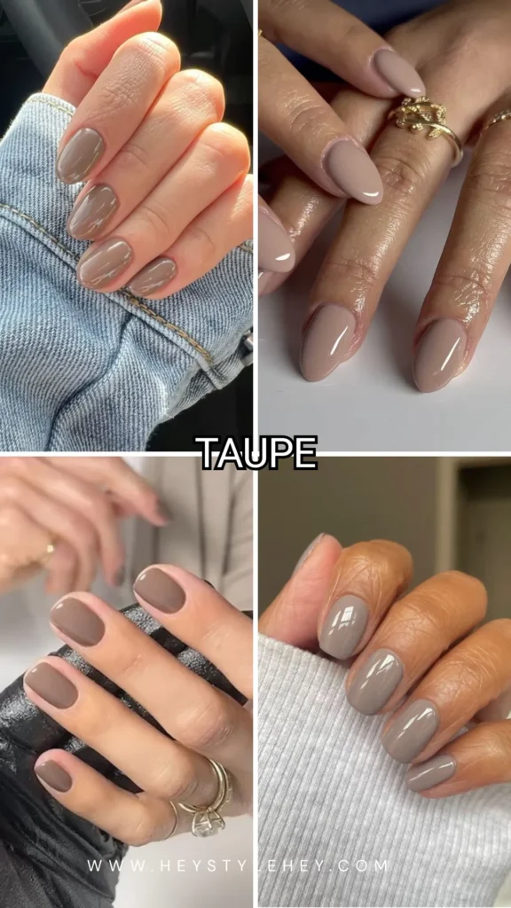 November nail colors - taupe