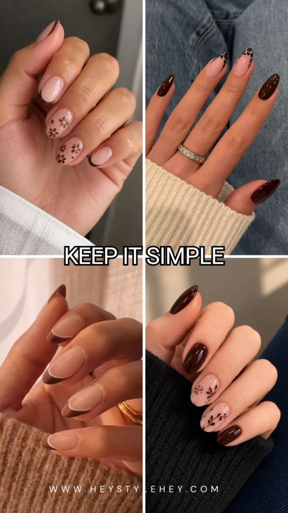 November nails - simple